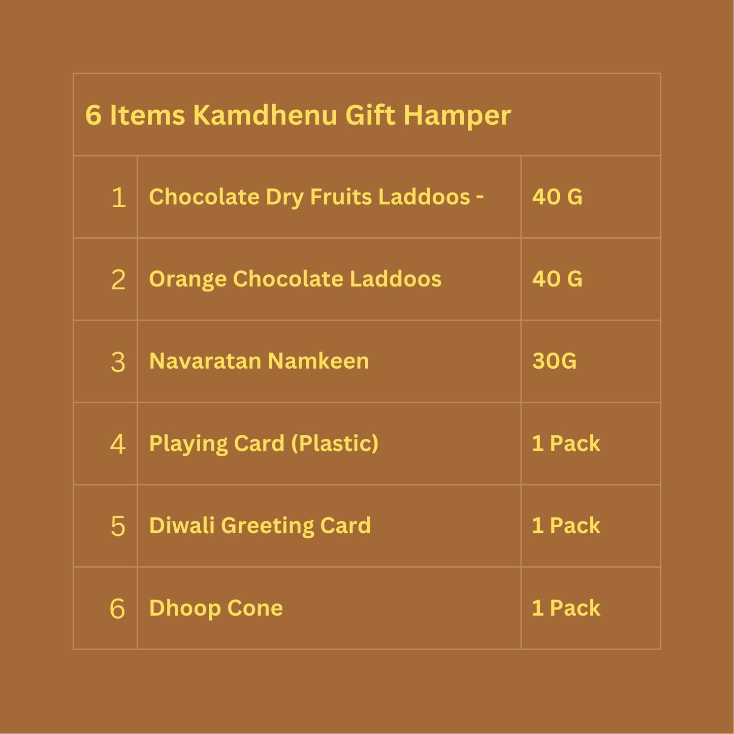 Diwali Gift Hamper - Kamdhenu - 6 items