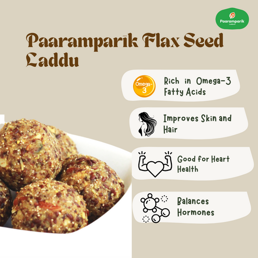Flax Seed Laddu with Dry Fruits