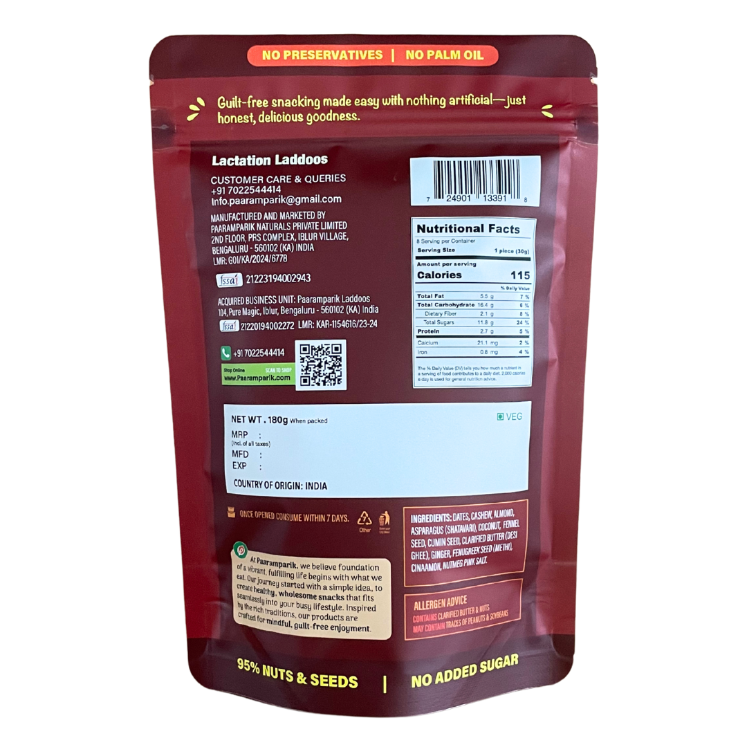 Lactation Laddus for Nursing Mothers to Enhance Breast Milk Production