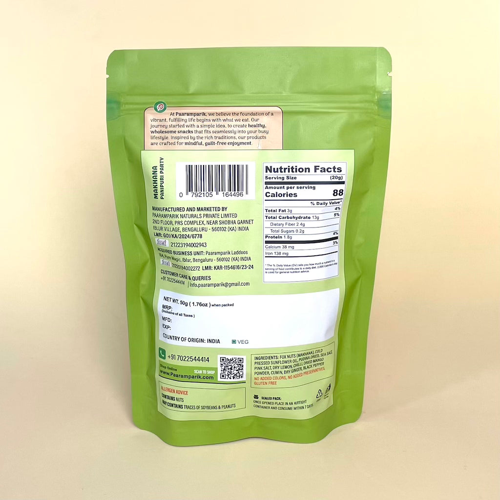 Makhana Pani Puri Flavour
