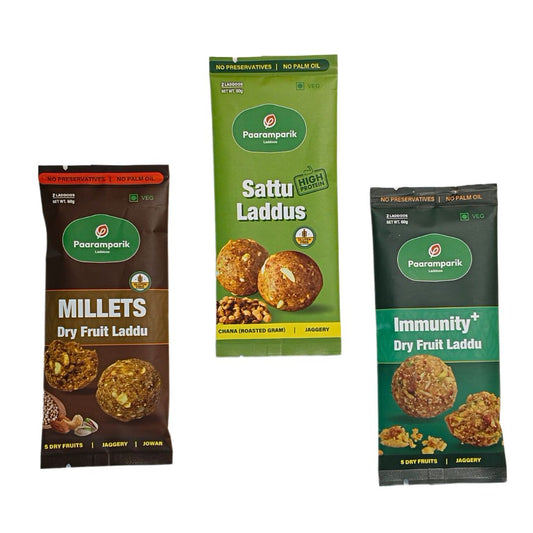 Jaggery Dry Fruit Laddu Combo Pack