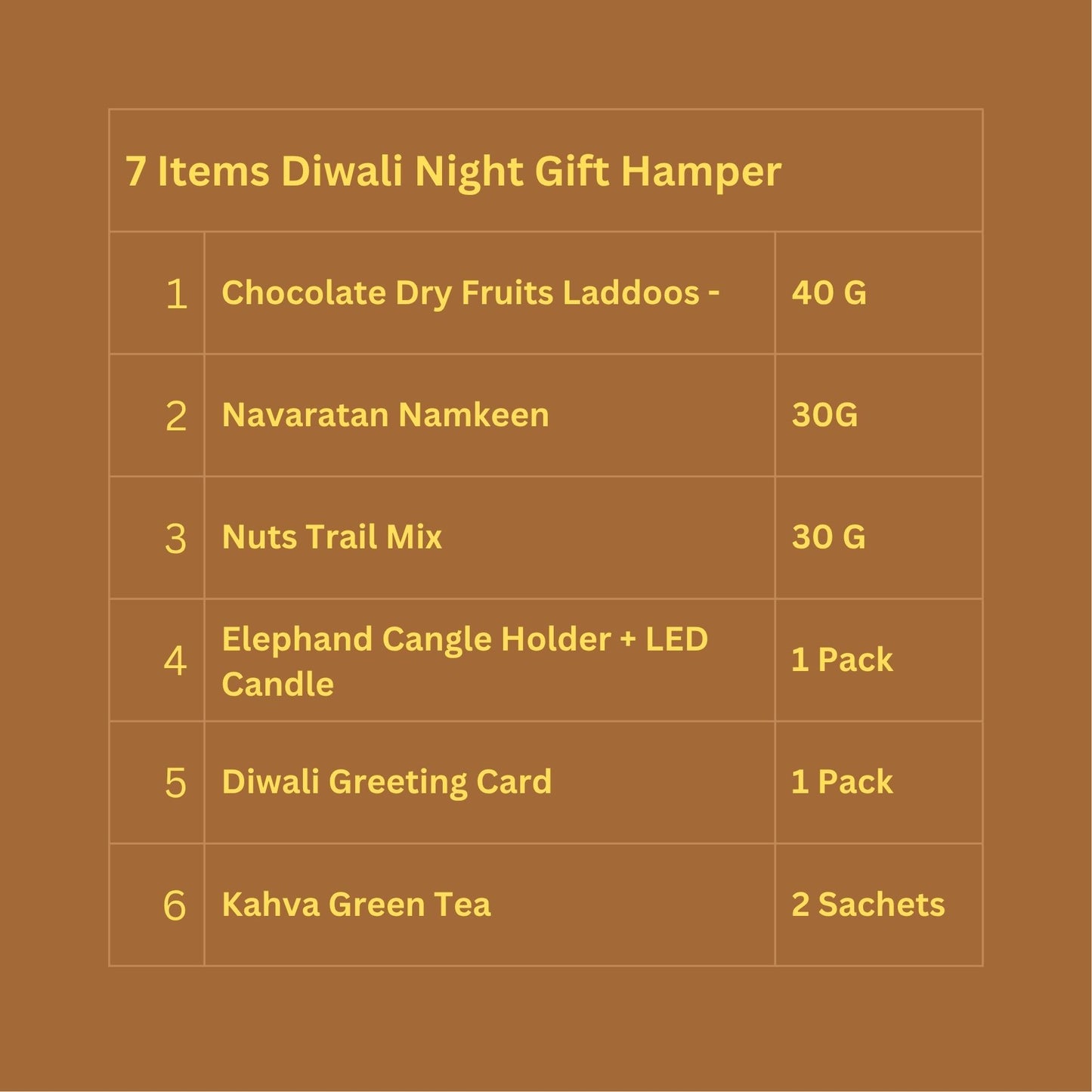 Diwali Celebration Gift Hamper Box - 6 Items