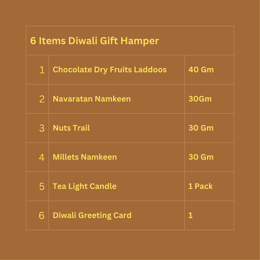 Paaramparik Diwali Gift Hamper – Chocolate Laddu, Nuts Trail, Namkeens