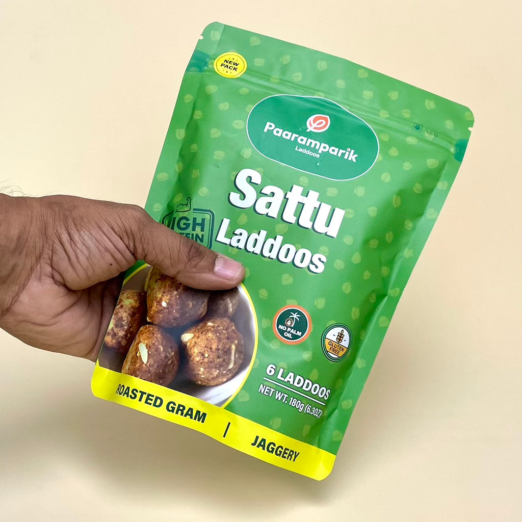 Sattu Laddu with Cashew & Jaggery