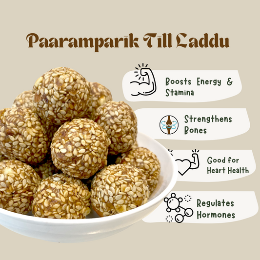 Til ke Laddu with Dates