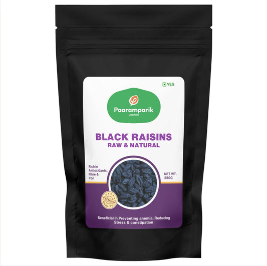 Paaramparik Black Raisins Seedless| Kali Kishmish Premium Fresh - 250 gms