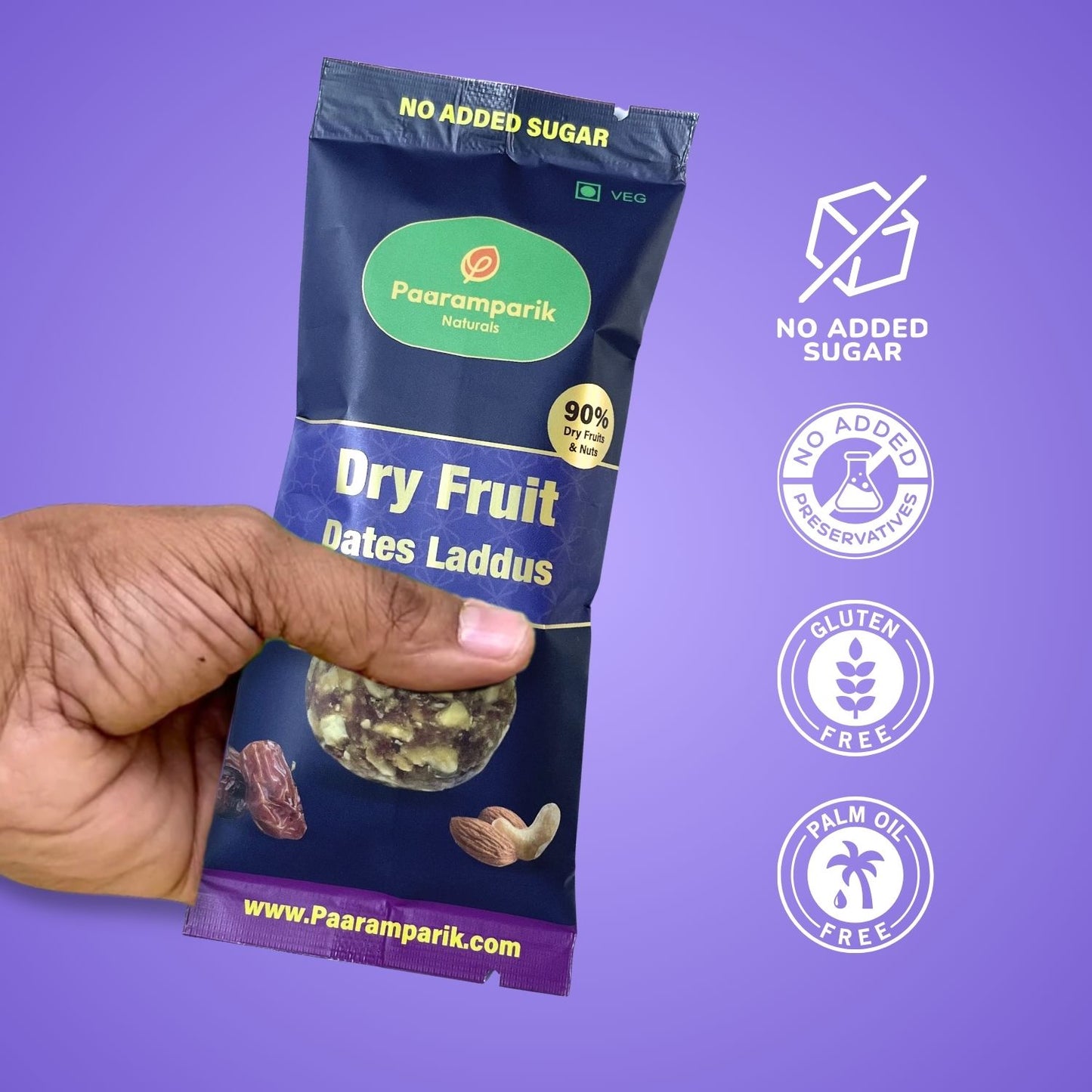 Dry fruits Dates Laddu Pack of 4 - 160 g