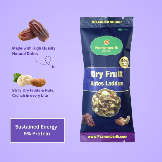 Dry fruits Dates Laddu Pack of 4 - 160 g