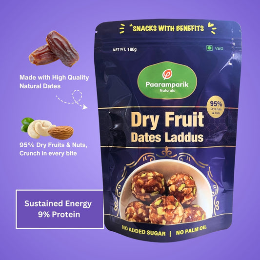 Dry Fruit Dates Laddu, No Added Sugar