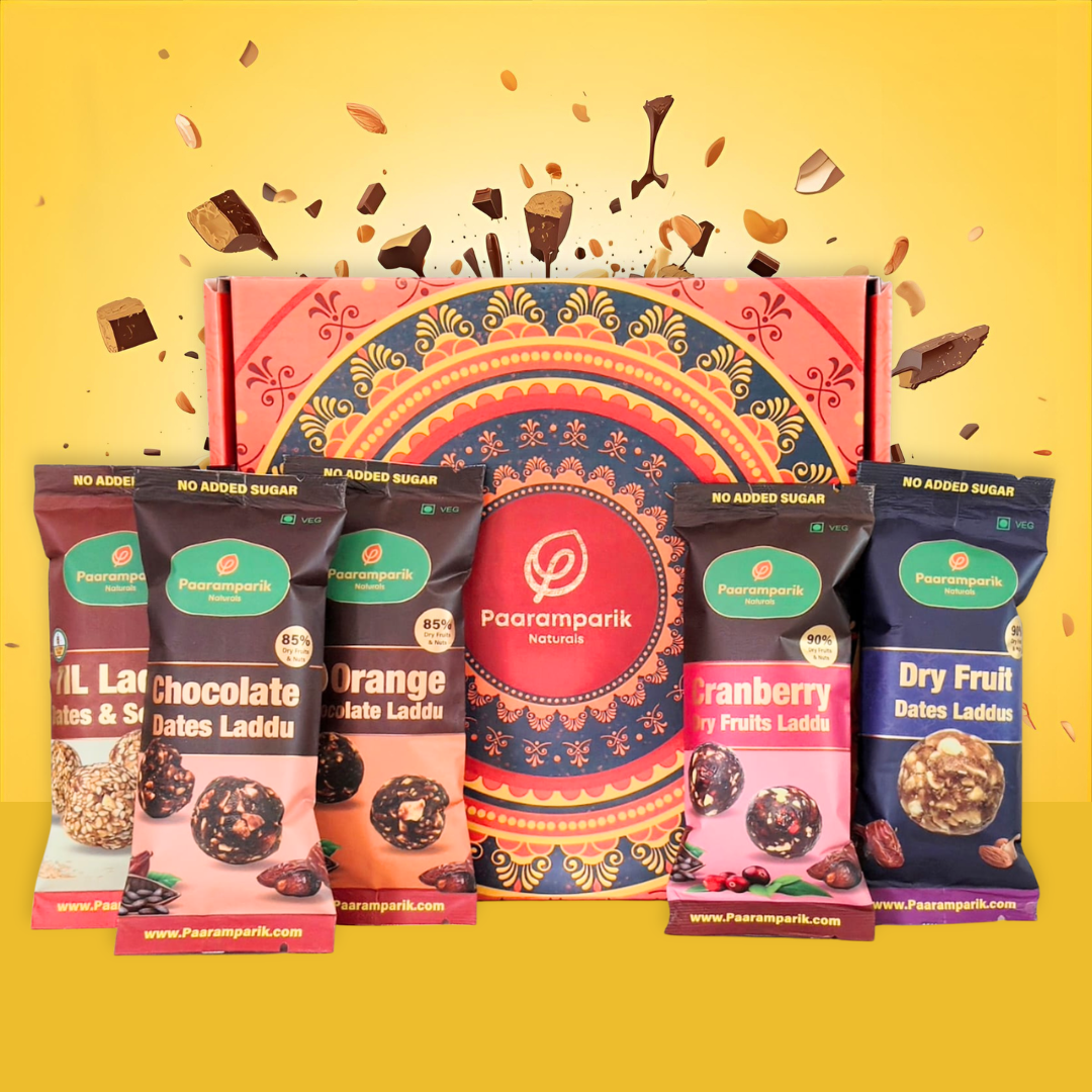 Dry Fruit Laddu Gift Box – No added Sugar, 5 Flavour