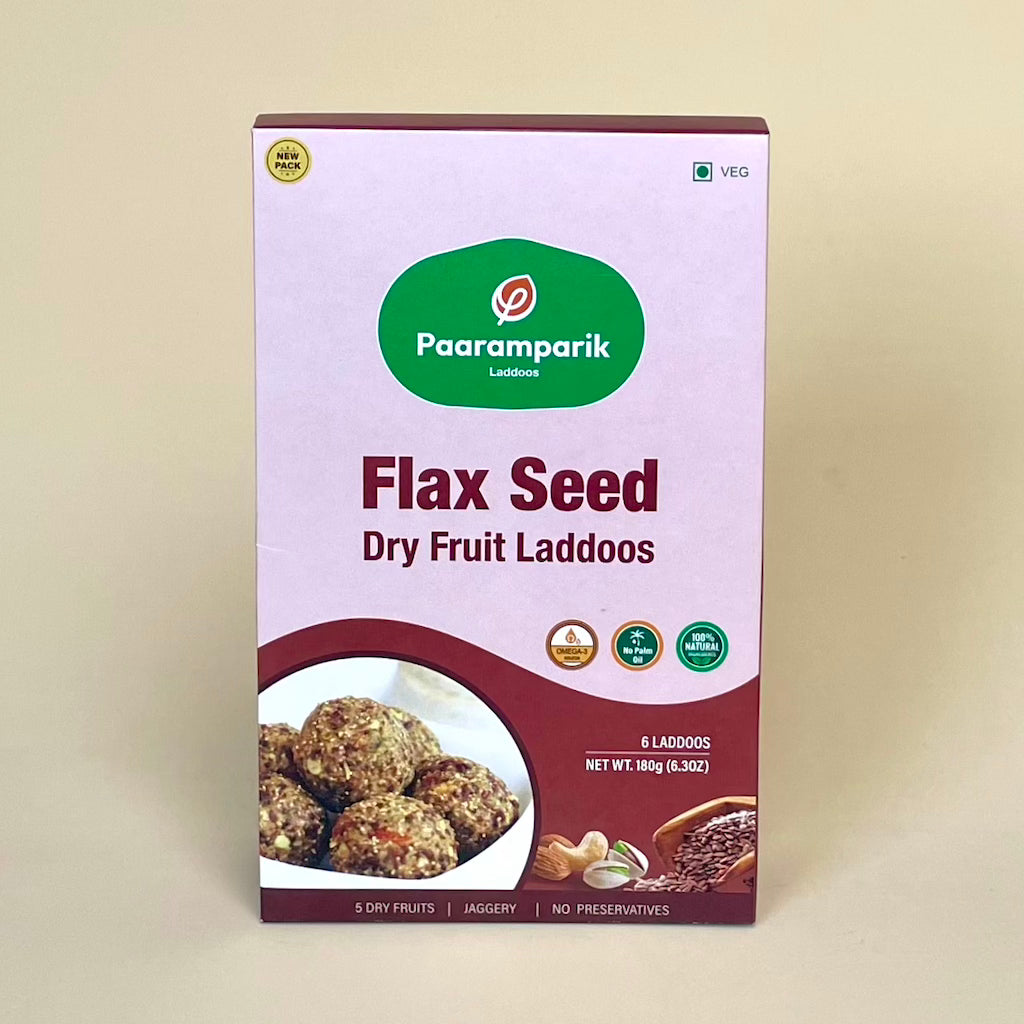 Flax Seed Laddu with Dry Fruits-6 pieces