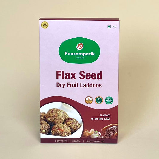 Flax Seed Laddu with Dry Fruits-6 pieces