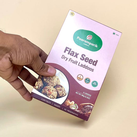Flax Seed Laddu with Dry Fruits-6 pieces