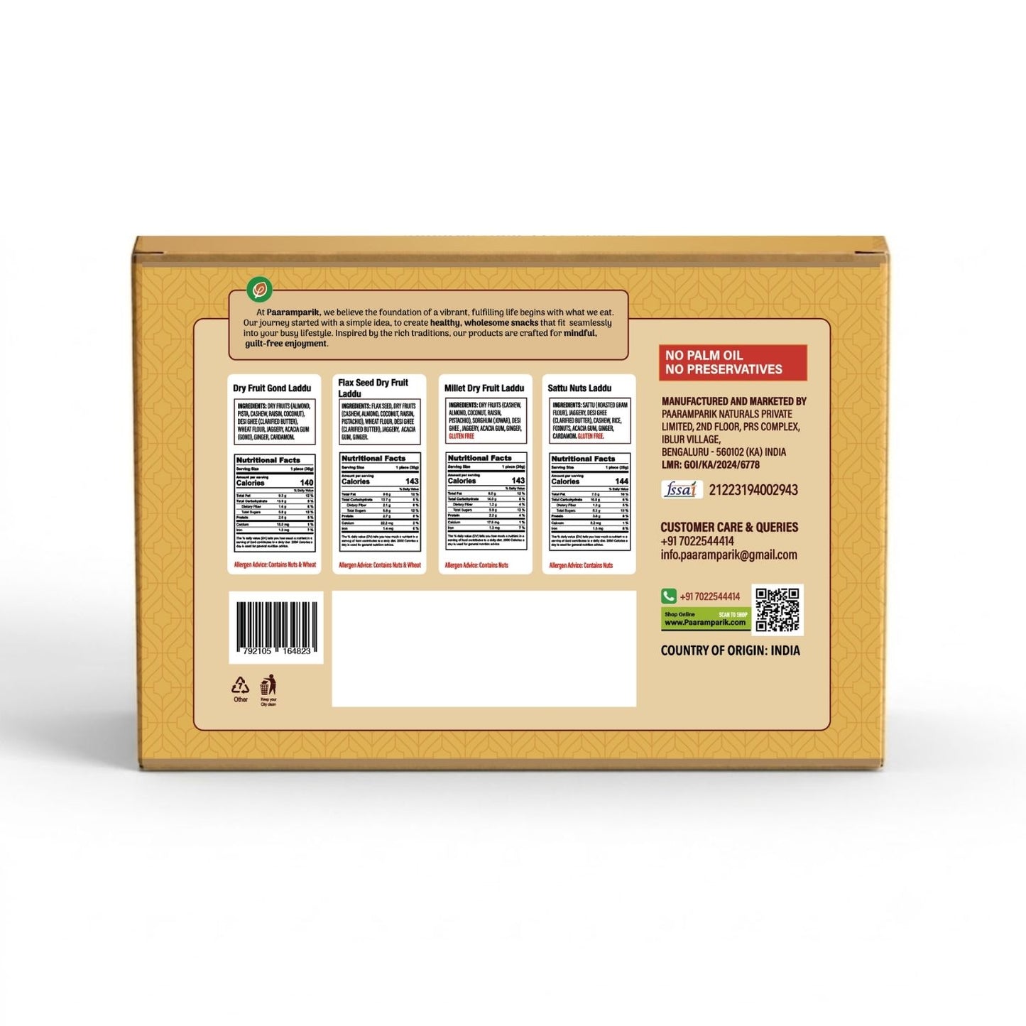 Gond Dry Fruit Laddus Assortment - 4 Varieties