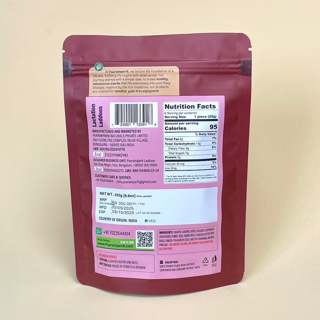 Lactation Laddus for Nursing Mothers to Enhance Breast Milk Production