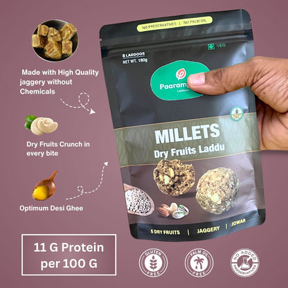 Millet Laddu with Dry Fruits