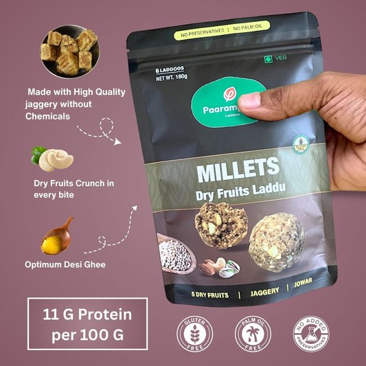 Millet Laddu with Dry Fruits