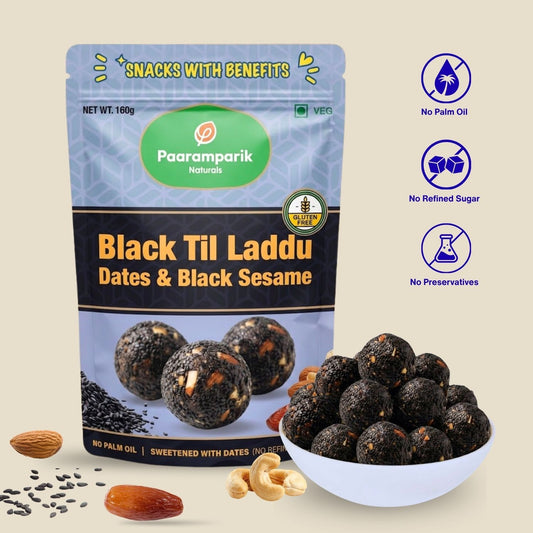Kale Til ke Laddu Black Sesame and Dates - 160G