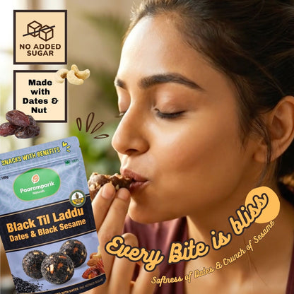 Kale Til ke Laddu Black Sesame and Dates - 150G