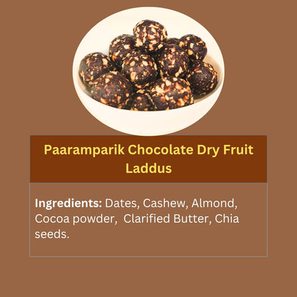 Chocolate Dates Laddu with Dry Fruits