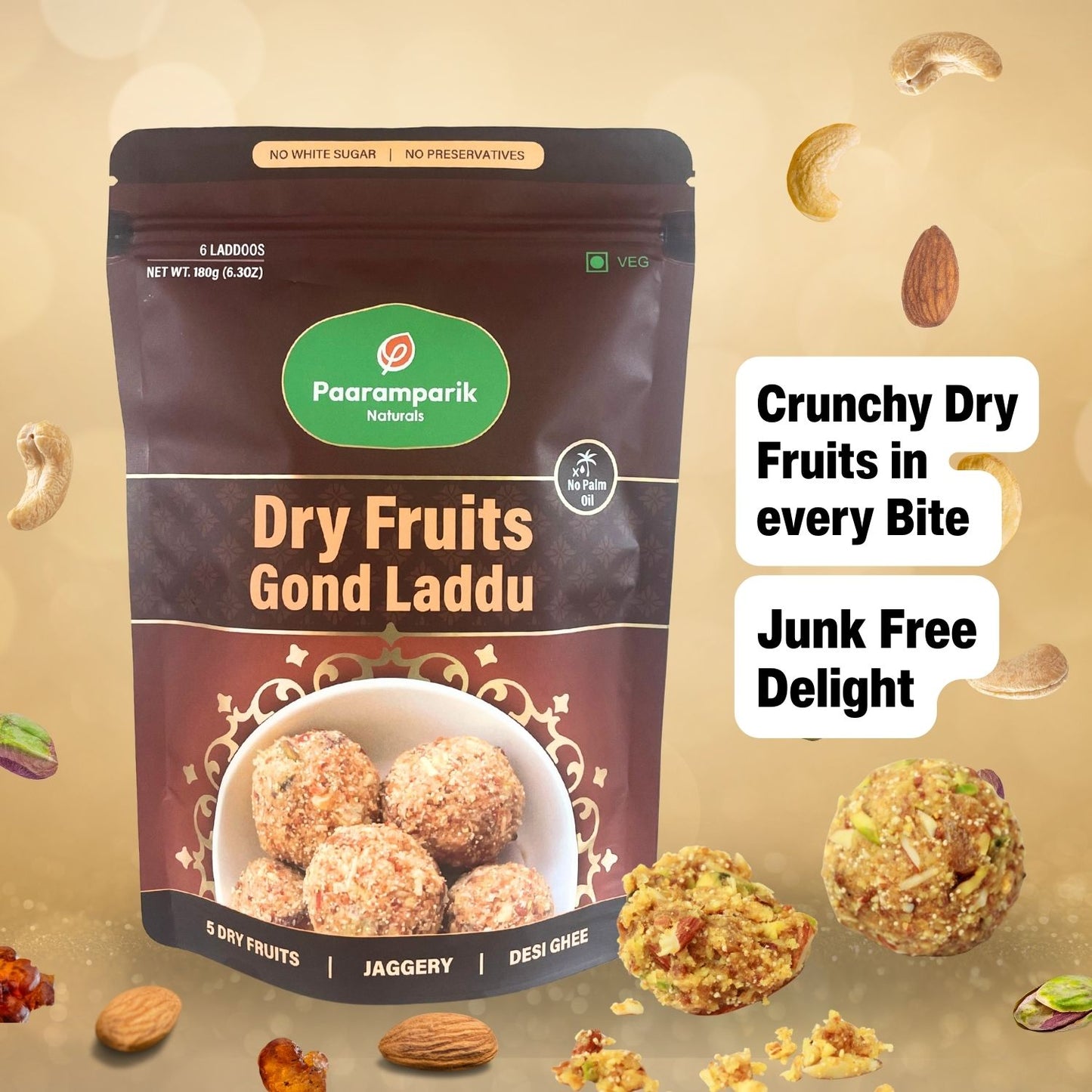 Dry Fruit Gond Laddu Delight