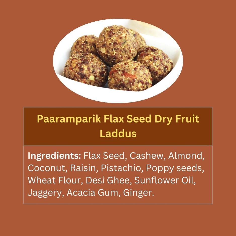 Flax Seed Alsi Laddu with Dry Fruits