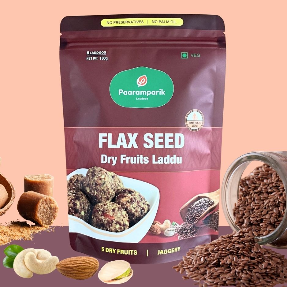 Flax Seed Alsi Laddu with Dry Fruits