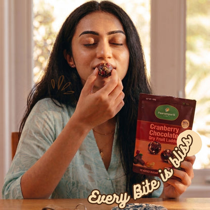 Chocolate Cranberry Dates Laddu with Dry Fruits