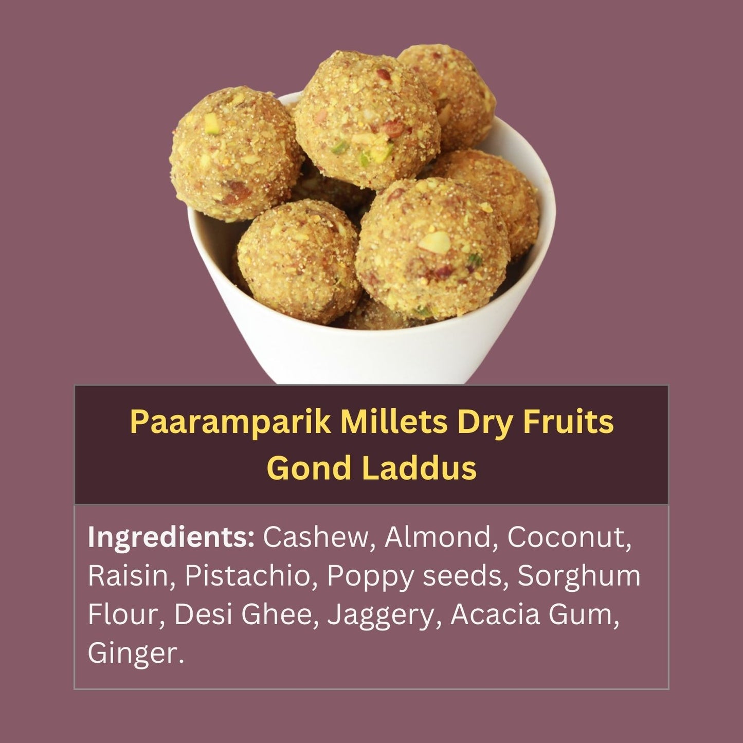 Millet Laddu with Dry Fruits