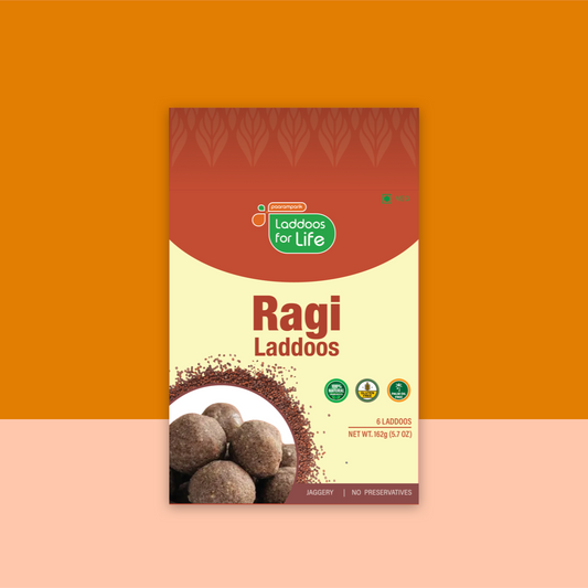 Ragi Ladoo with healthy Jaggery - 6 piece