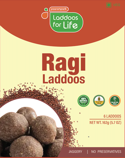 Ragi Ladoo with healthy Jaggery - 6 piece