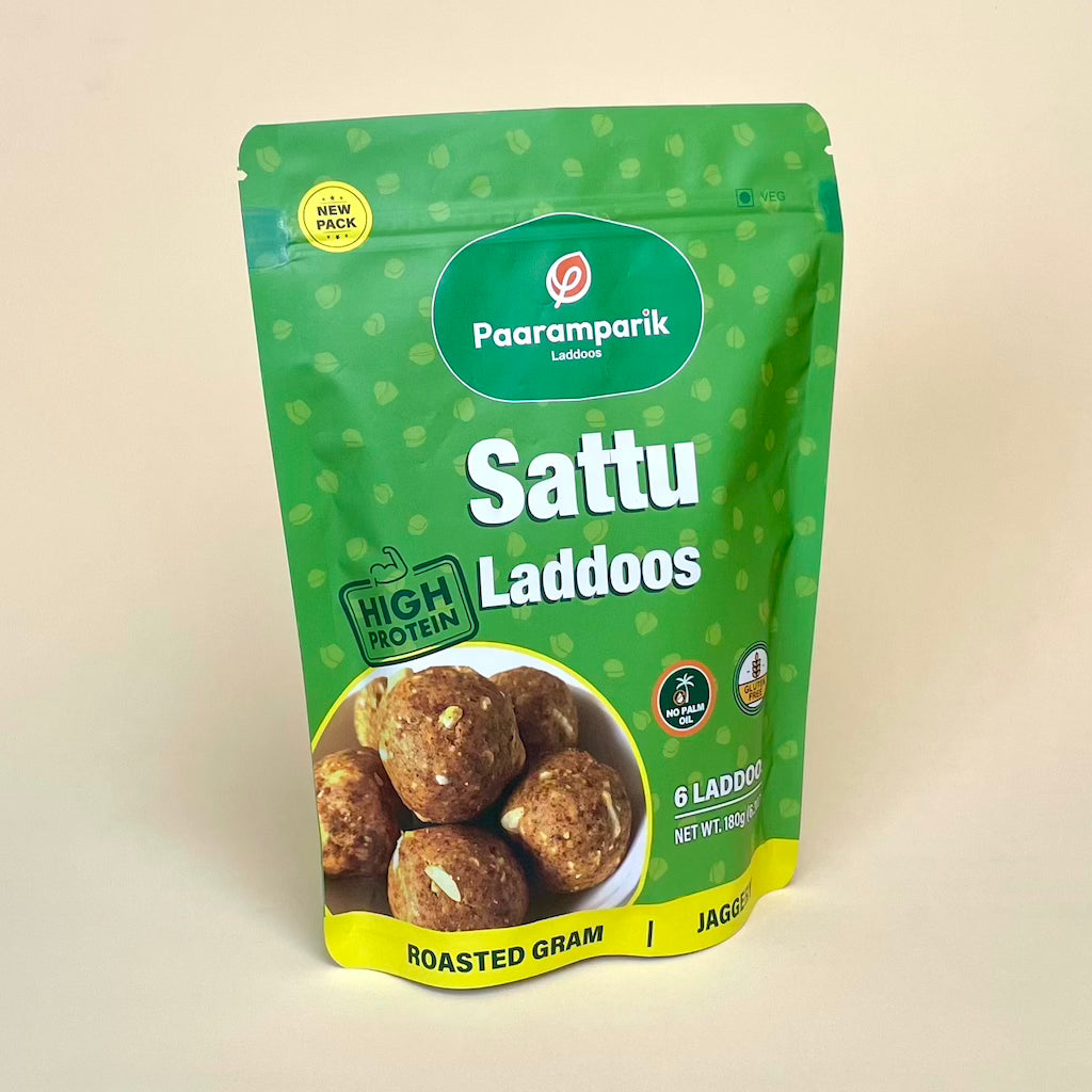 Sattu Laddu with Cashew & Jaggery