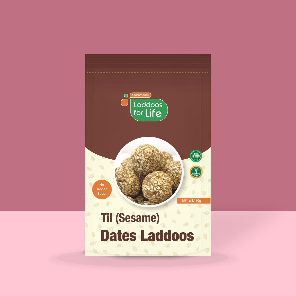 Til ke Laddu with Dates