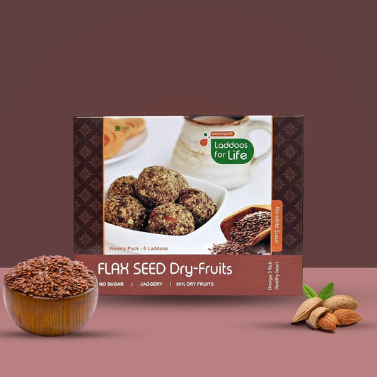 Flax Seed Dry Fruit Laddoos-6 pieces