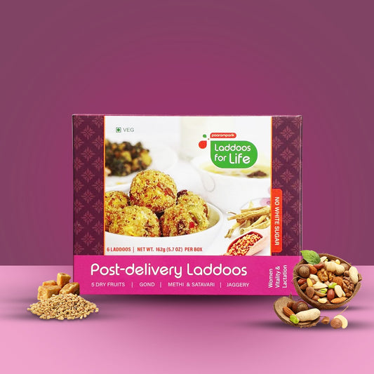 Post Delivery Dry fruit Gond Ladoo for Nursing Mothers – 6 pieces